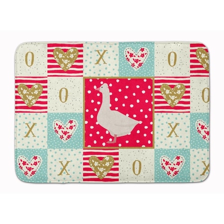 Carolines Treasures 19 x 27 in. Roman Goose Love Machine Washable Memory Foam Mat CK5325RUG